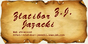 Zlatibor Jazački vizit kartica